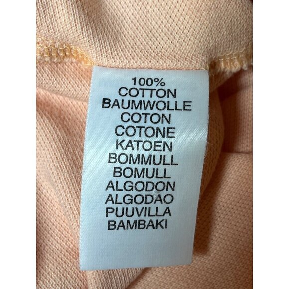 Burberry London Pima Cotton Polo Coral Pink Plaid Collar Made in England Luxury - Picture 7 of 8
